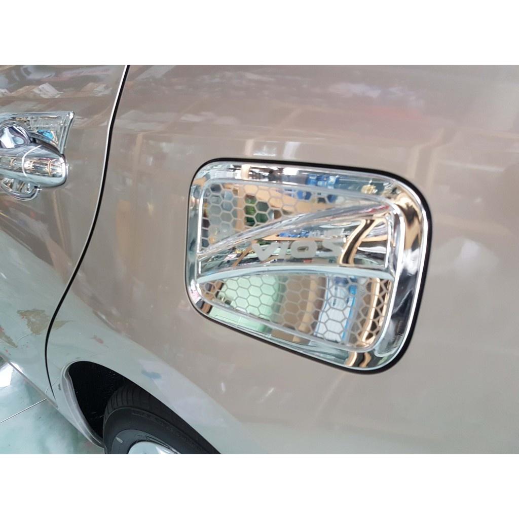 ỐP NẮP XĂNG XE TOYOTA VIOS ĐỜI XE 2018- 2022 MẠ CROM CAO CẤP