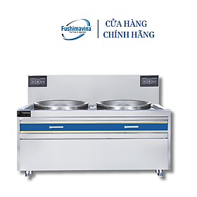[CỬA HÀNG CHÍNH HÃNG] Bếp từ công nghiệp đôi 15KWx2 liền chảo Fushimavina