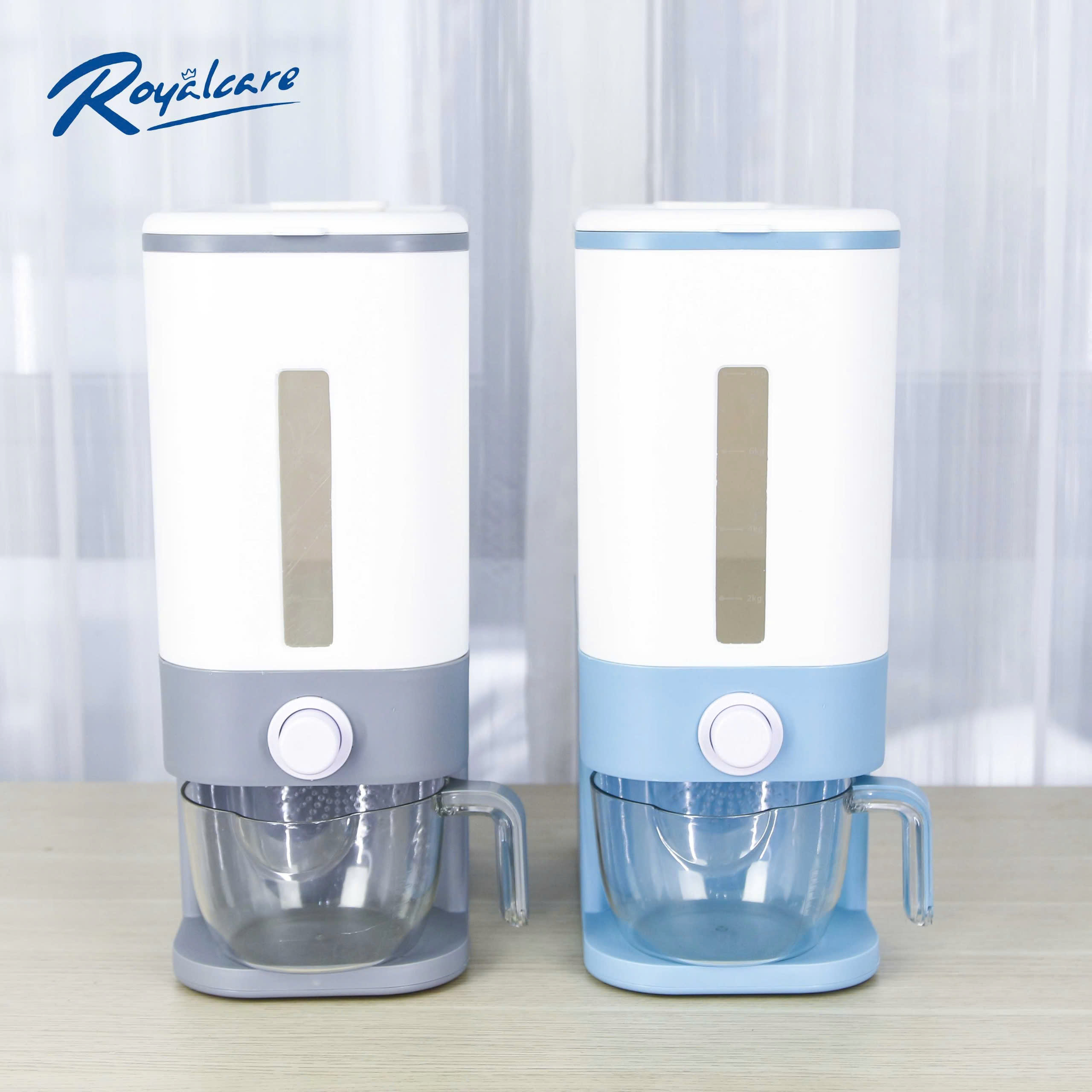 Hộp đựng gạo 12kg, thùng đựng ngũ cốc lớn có nắp đậy, thùng đựng ngũ cốc gia dụng cho nhà bếp, nhiều loại ngũ cốc