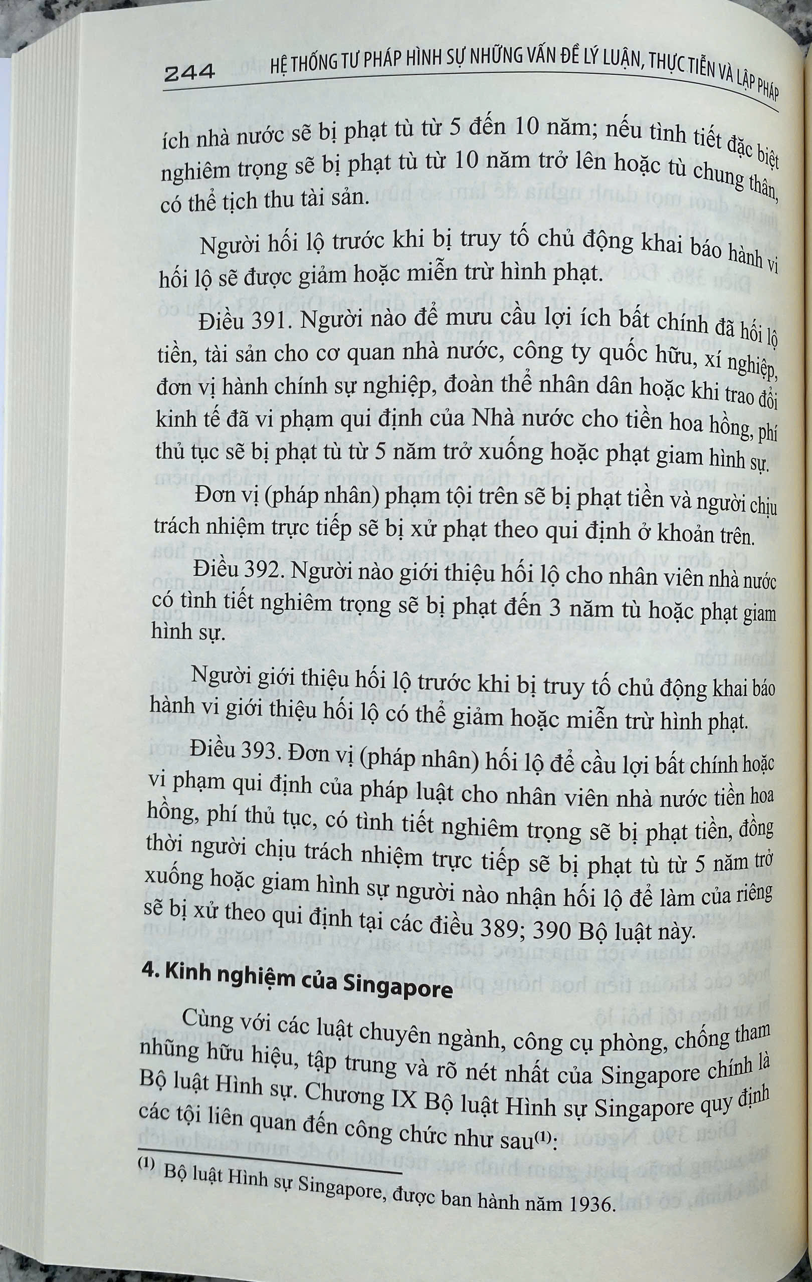 Kỷ Yếu Hội Thảo Khoa Học: Hệ Thống Tư Pháp Hình Sự - Những Vấn Đề Lý Luận, Thực Tiễn Và Lập Pháp