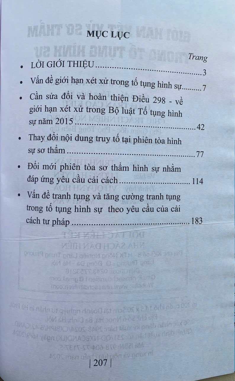 Giới Hạn Xét Xử Sơ Thẩm Trong Tố Tụng Hình Sự