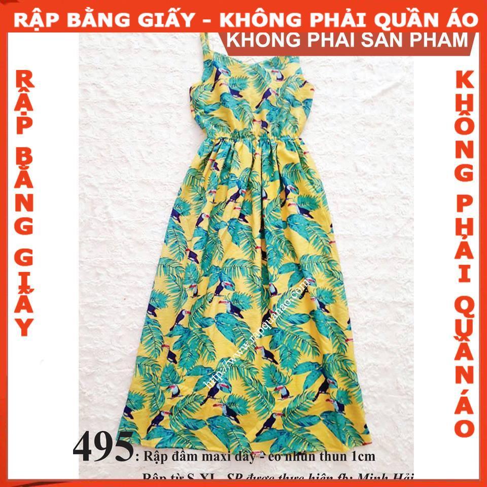 Rập giấy mã 495 (BẢN VẼ) rập đầm dây