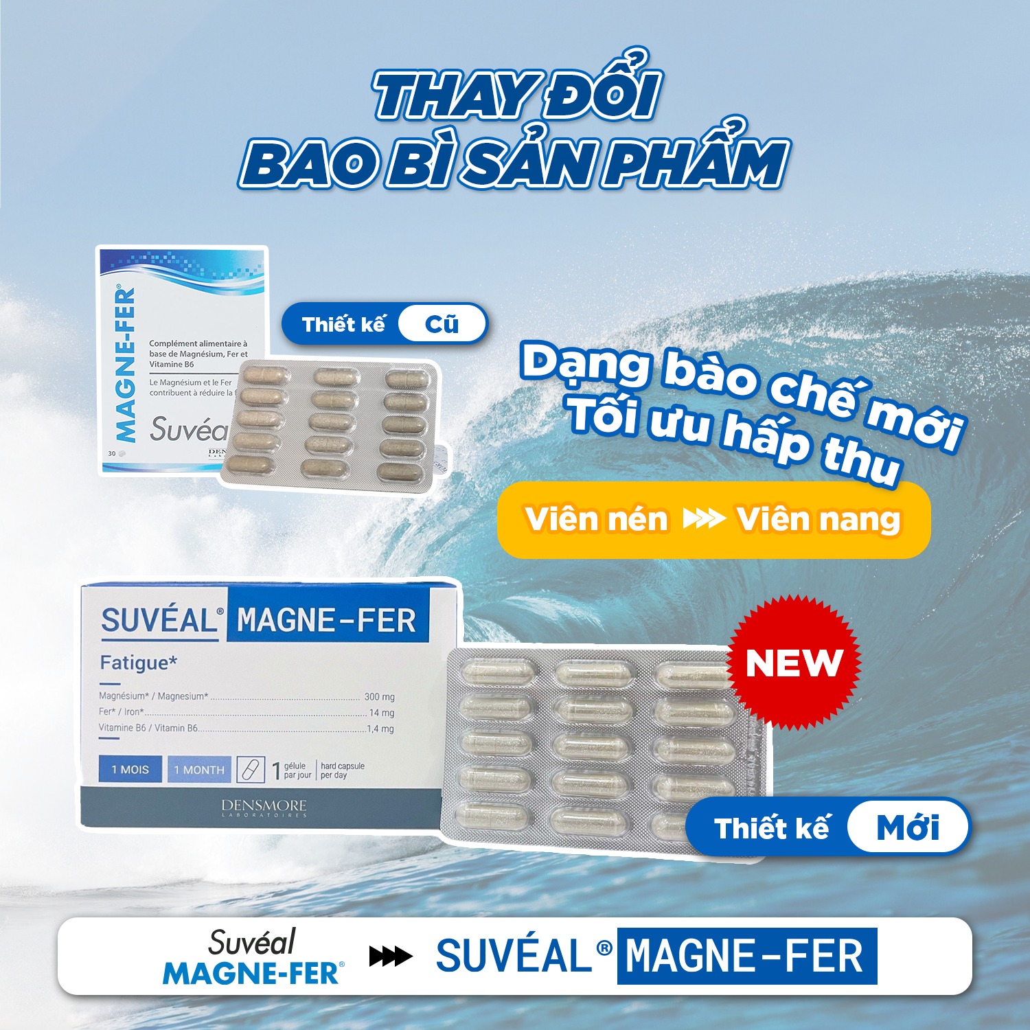 Vitamin Bầu Suvéal Mg - Fe: Giảm Nghén, Mất Ngủ, Stress, Chuột Rút, Ngăn Ngừa Nguy Cơ Tiền Sản Giật Và Sinh Non