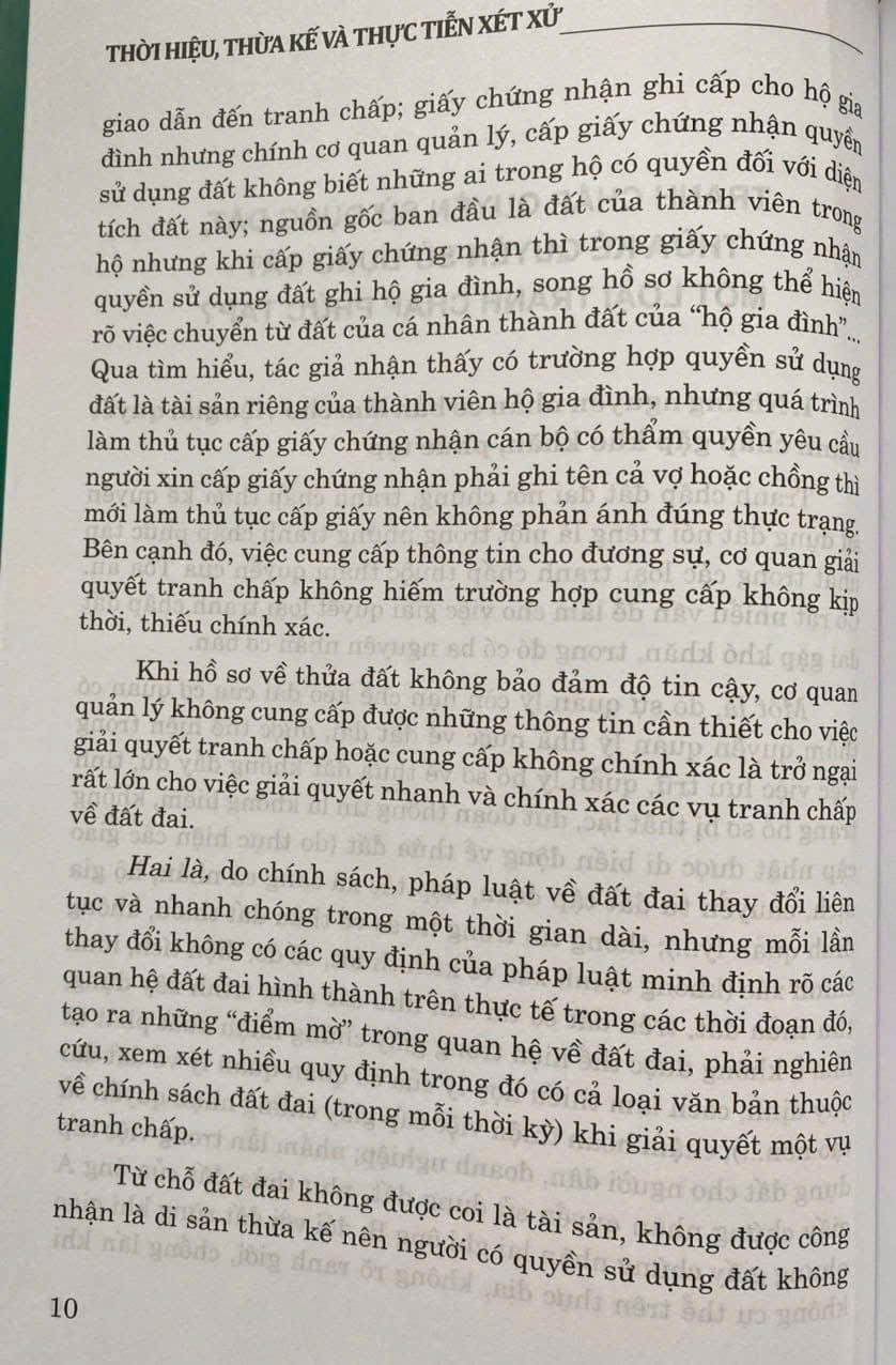 Thời Hiệu, Thừa Kế Và Thực Tiễn Xét Xử