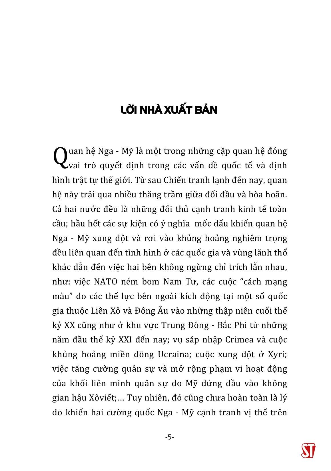 Đối Đầu Nga-Mỹ - "Cuộc Chiến Tranh Lạnh Mới"?
