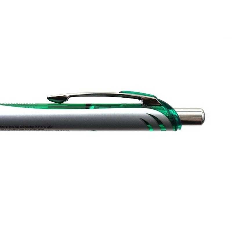 Bút Bi Nước Bấm 0.7mm Pentel BL77-D - Xanh Lá