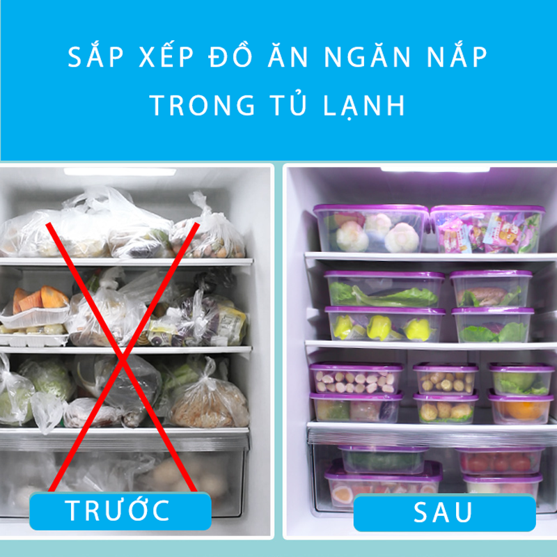 Bộ Hộp Thủy Tinh 2 Cái COBACOOK Đựng Thực Phẩm Chịu Nhiệt Hình Chữ Nhật Dung Tích 370ml -CCL32