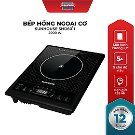 Bếp Hồng Ngoại Sunhouse SHD6011 (2000W) - Đen- hàng chính hãng