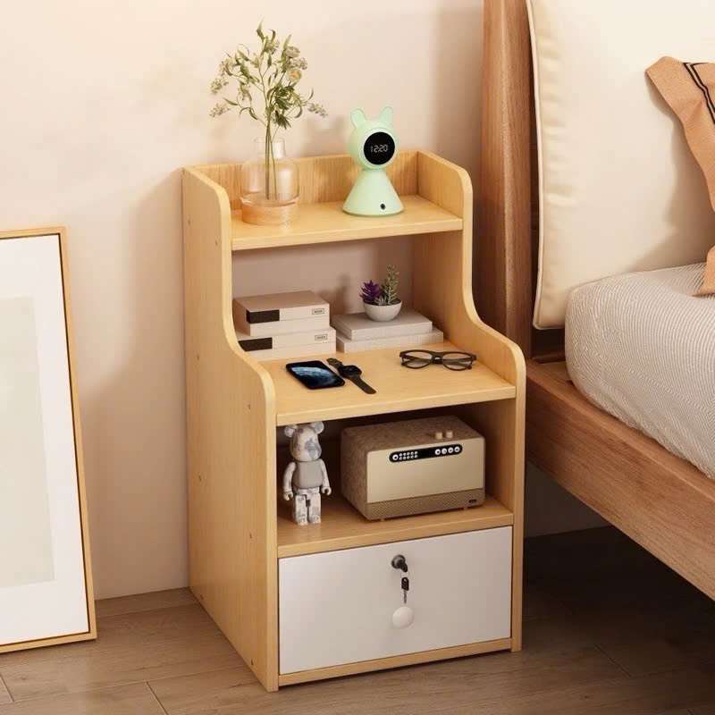 Tủ Đầu Giường ( Có Ngăn Khoá ) Kệ Đầu Giường Tab Đầu Giường Gỗ MDF Cao Cấp Loại 1 Ngăn Kéo Và Loại 2 Ngăn Kéo Thiết Kế Sang Trọng Tiện Ích