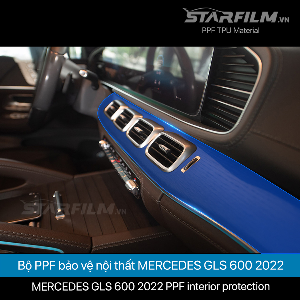 Mercedes Benz GLS 600 2022 PPF TPU chống xước tự hồi phục STARFILM