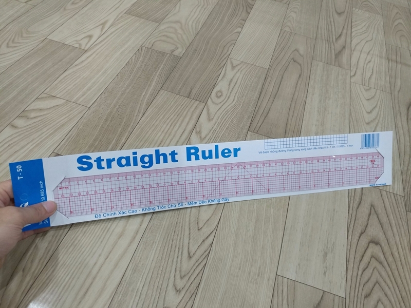 Bộ 2 Thước Thẳng 50cm WinQ T-50