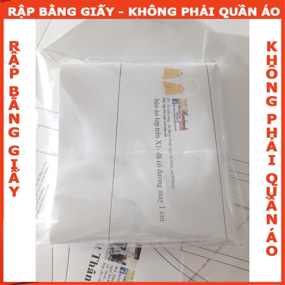 Rập giấy A0 đầm nữ mã 493 (BẢN VẼ)
