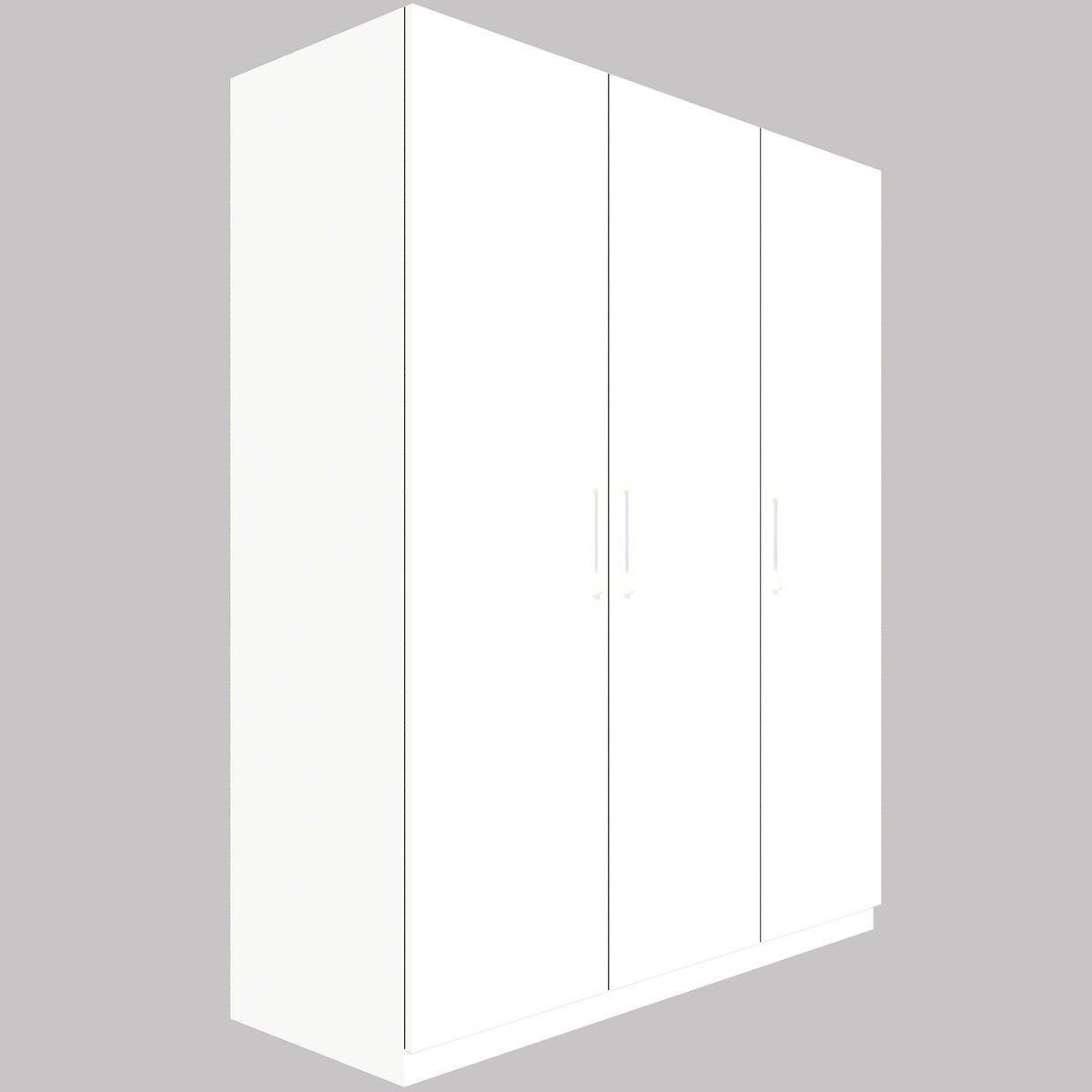 Tủ quần áo gỗ MDF Tundo 3 cánh 2 ngăn kéo màu trắng 140 x 55 x 200cm