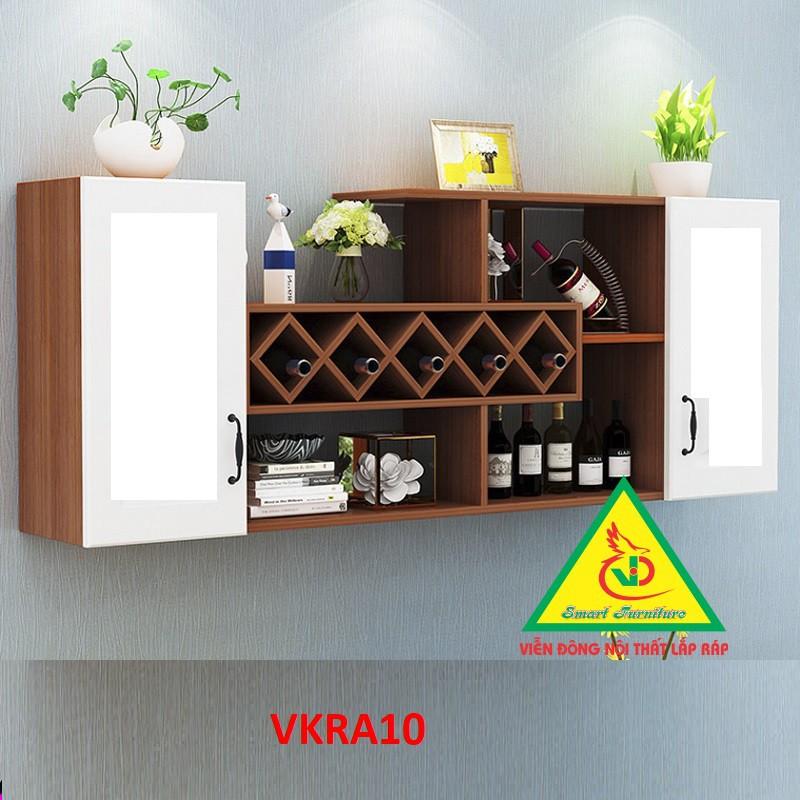 Tủ kệ trang trí treo tường VKRA10 - Nội thất lắp ráp