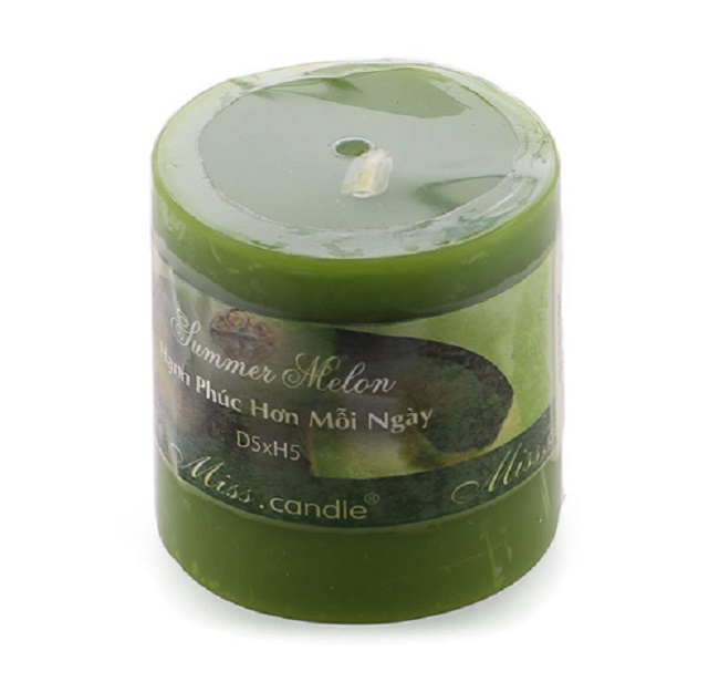 Set 3 Nến thơm trụ tròn D5H5 Miss Candle EDC0504 (5 x 5 cm)