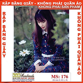 Rập giấy mã 176 (BẢN VẼ) - rập đầm sơ mi