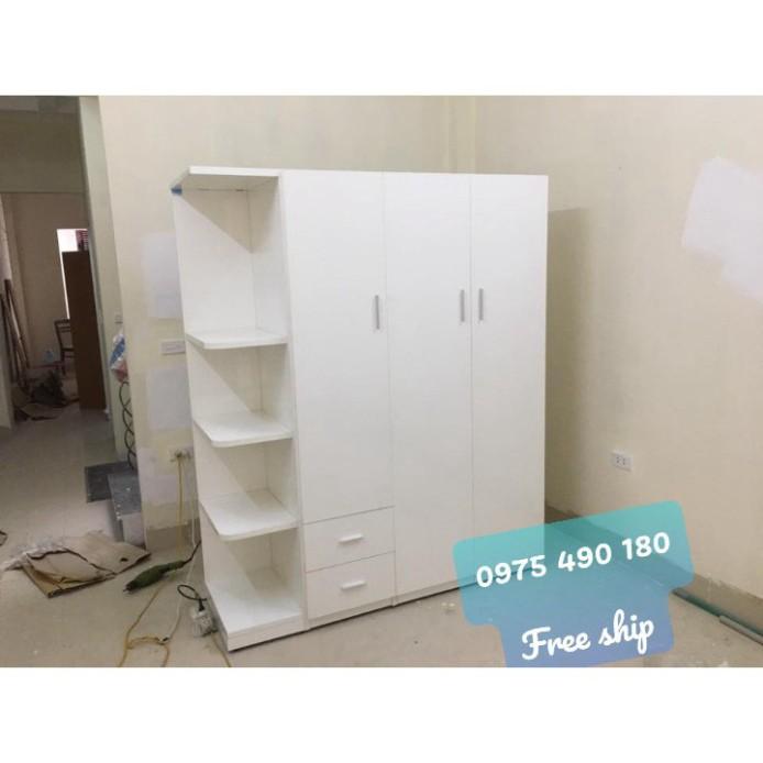Tủ nhựa đài loan kèm kệ màu oak