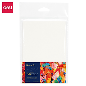 Combo 16 Tờ Giấy Vẽ Màu Nước 300gsm A4 A5 A6 Deli - Tô Màu Gouache Acrylic Water Color - Giấy Dày Thấm Tốt Không Dễ Rách