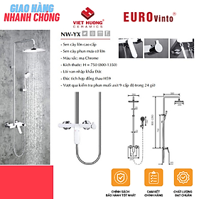 BỘ SEN TẮM ĐỒNG THAU NÓNG LẠNH EUROVINTO CAO CẤP MÃ NW-YX