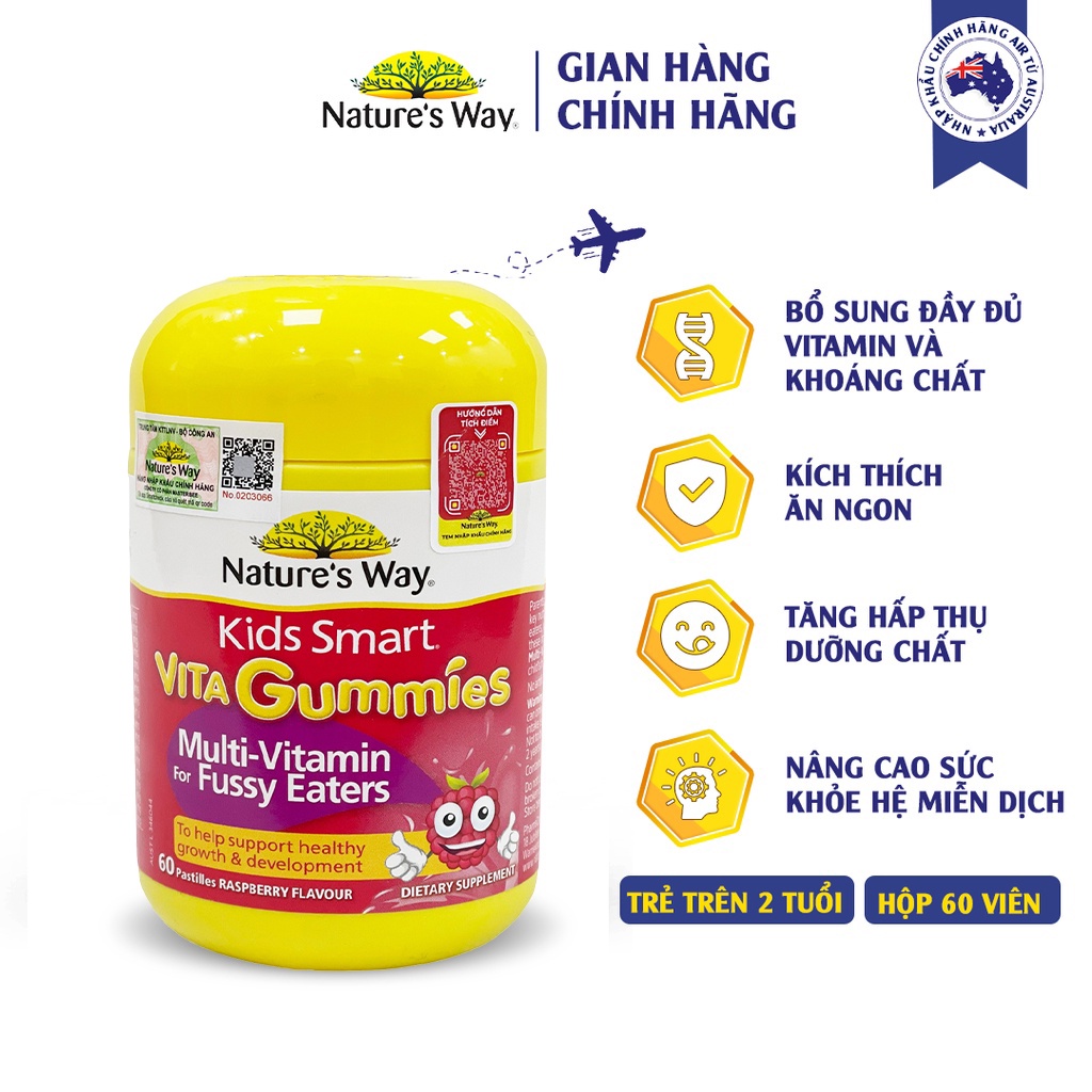 Vitamin tổng hợp cho trẻ biếng ăn Multi Vitamin for Fussy Eaters Nature