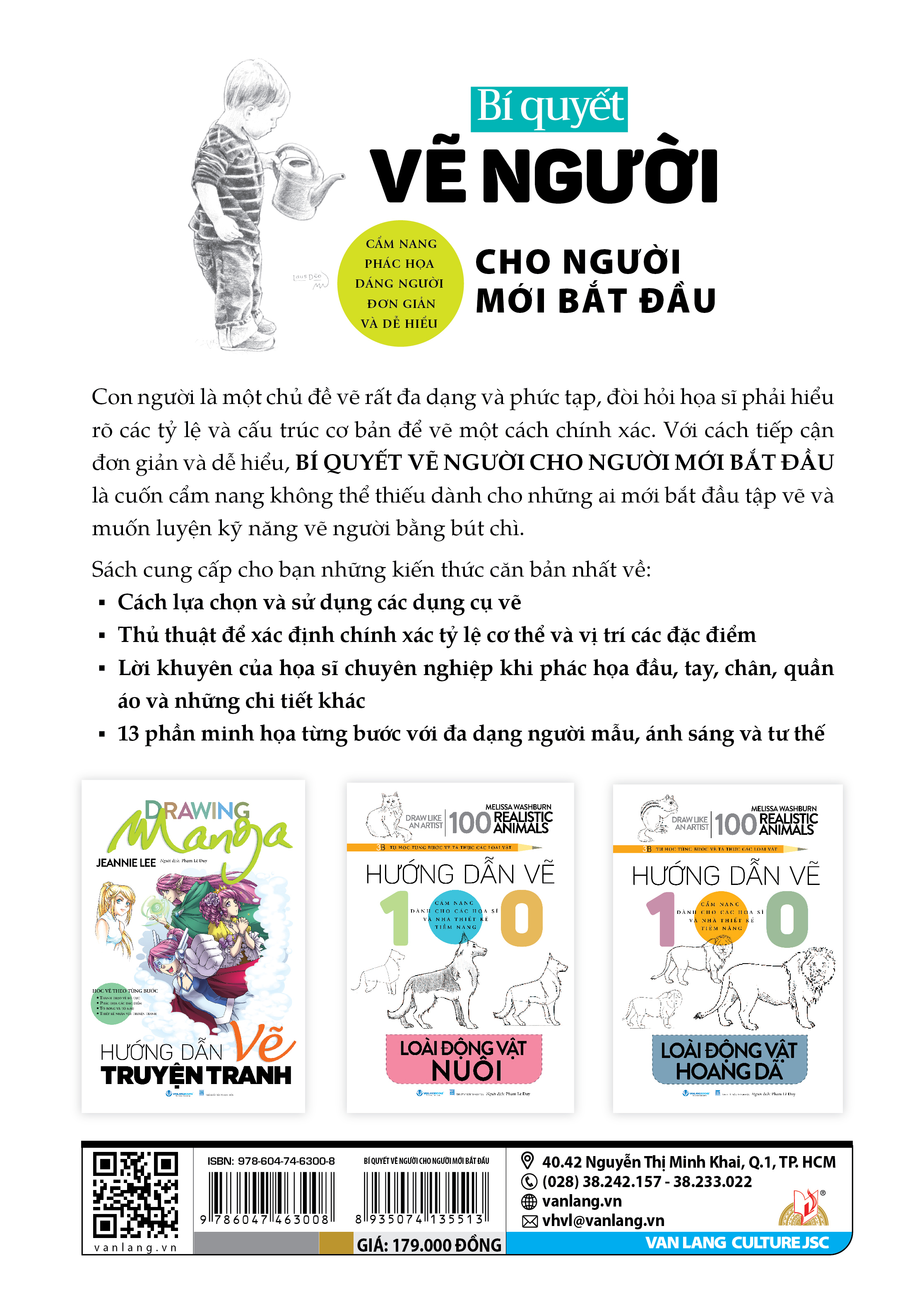 Bí Quyết Vẽ Người Cho Người Mới Bắt Đầu - Drawing People For The Absolute Beginner - Vanlangbooks