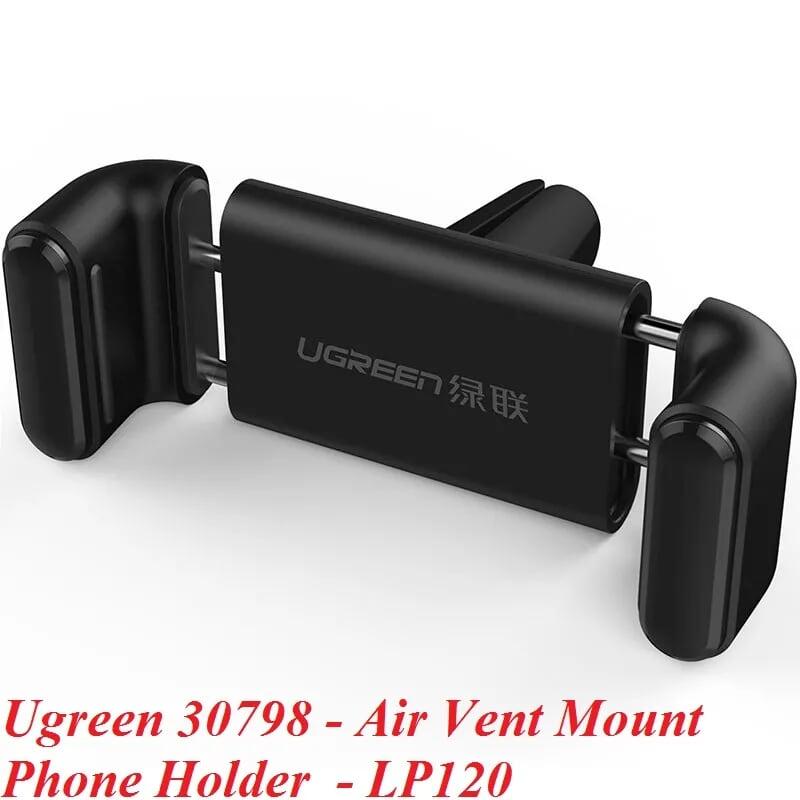 Ugreen UG30798LP120TK Màu Đen Giá Kẹp điện thoại trên khe thông gió ô tô xoay 360 độ - HÀNG CHÍNH HÃNG