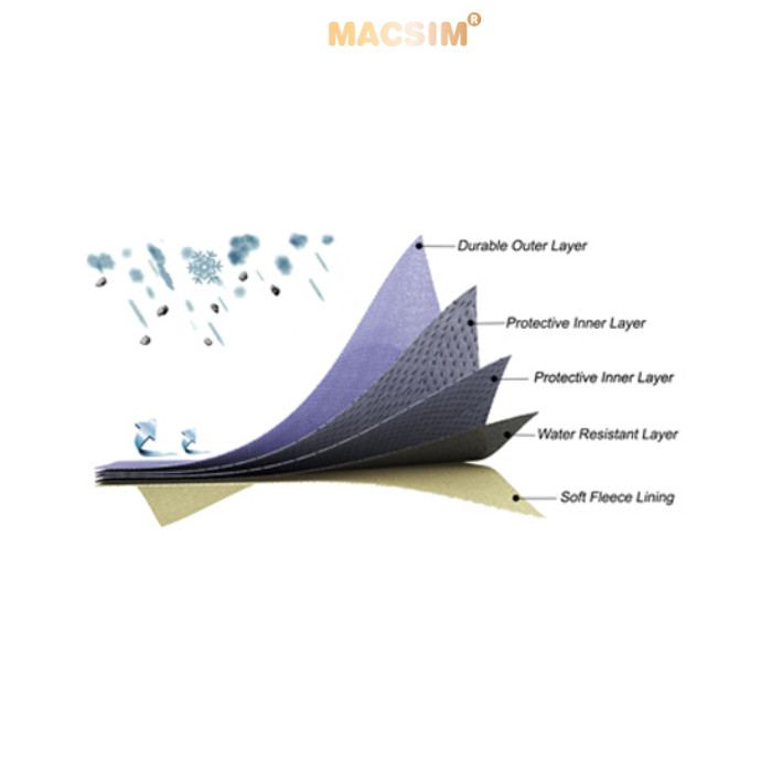 Bạt phủ ô tô chất liệu vải không dệt 3 lớp cao cấp thương hiệu MACSIM cho xe ô tô MG G50 - màu ghi