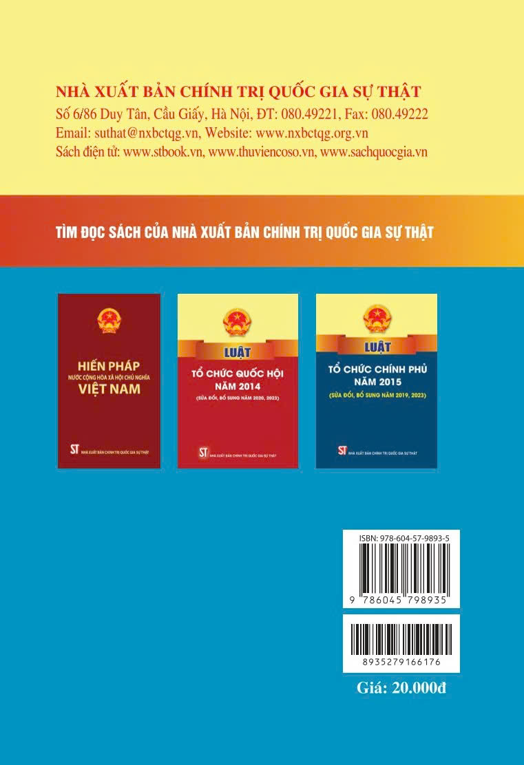 Luật viên chức năm 2010 (sửa đổi, bổ sung năm 2019) bản in 2024
