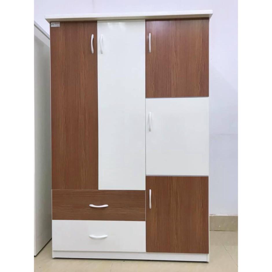 Tủ nhựa 6 cánh 2 kéo Jang Mi