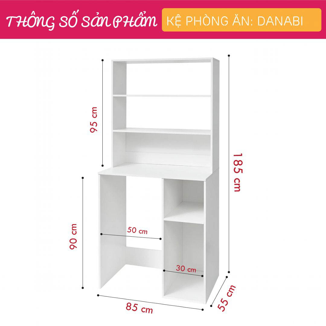 Tủ phòng ăn bằng gỗ phong cách sang trọng SMLIFE Danabi