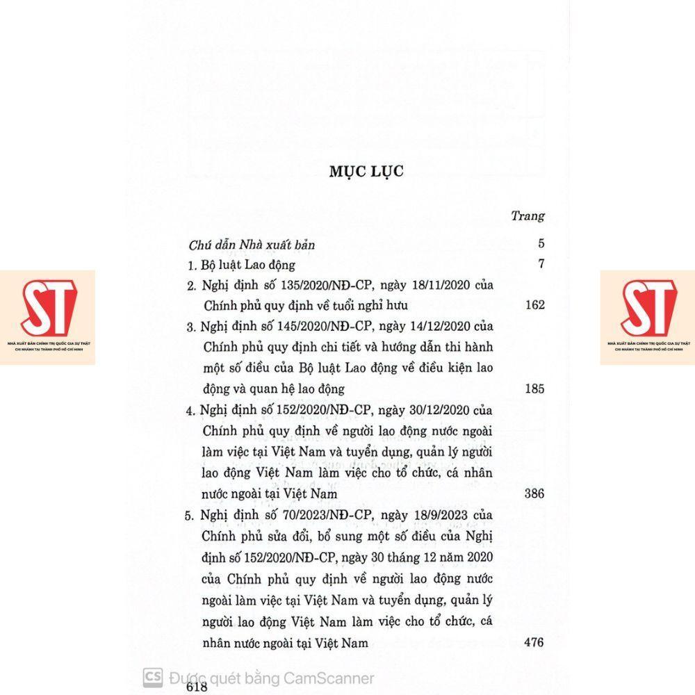Sách - Bộ Luật Lao Động Năm 2019 Và Văn Bản Hướng Dẫn Thi Hành - NXB Chính Trị Quốc Gia