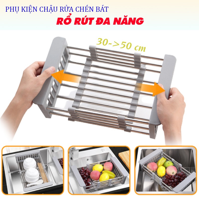 Bộ Chậu Rửa Bát Inox 1 Hộc 1 Bàn TÂN Á ĐẠI THÀNH Có Chân Kèm Vòi Nước Lạnh - Hàng Chính Hãng Tặng rổ rút, dây cấp inox, đầu nối ống xả chống hôi