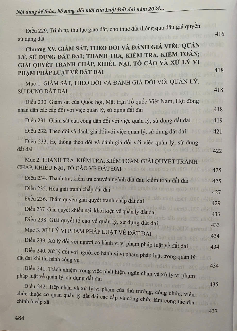 Nội dung kế thừa, bổ sung, đổi mới của Luật Đất Đai năm 2024 so với Luật Đất Đai năm 2013