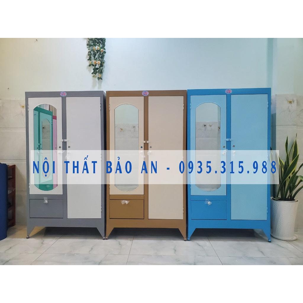 Tủ sắt quần áo giá rẻ ngang 0.9m cao 1m8