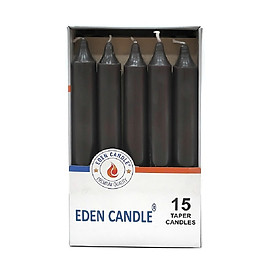 Hộp 15 cây nến thơm thẳng Eden Candle FTRAMART EDC2317 cao 15cm (Đen)