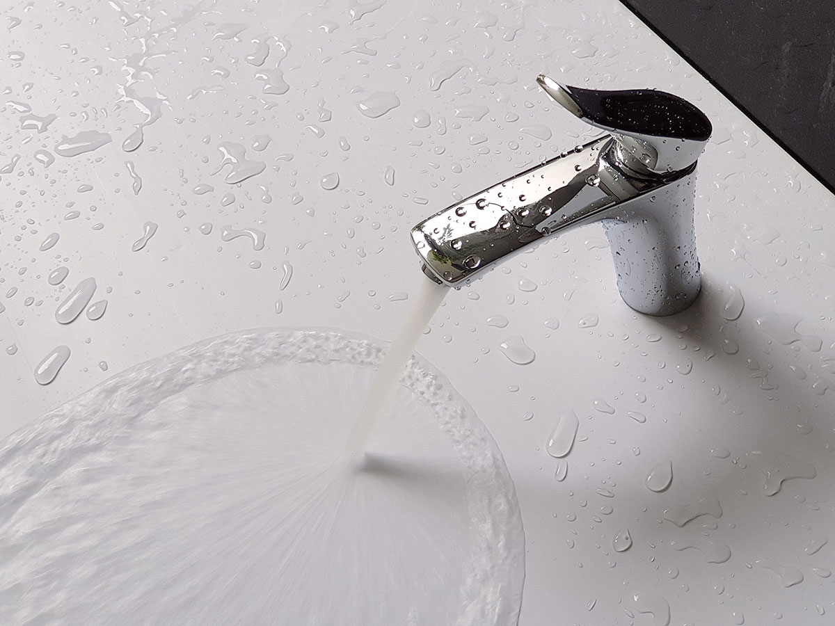 Vòi lavabo nóng lạnh Eurolife EL-1002S (Trắng bạc)
