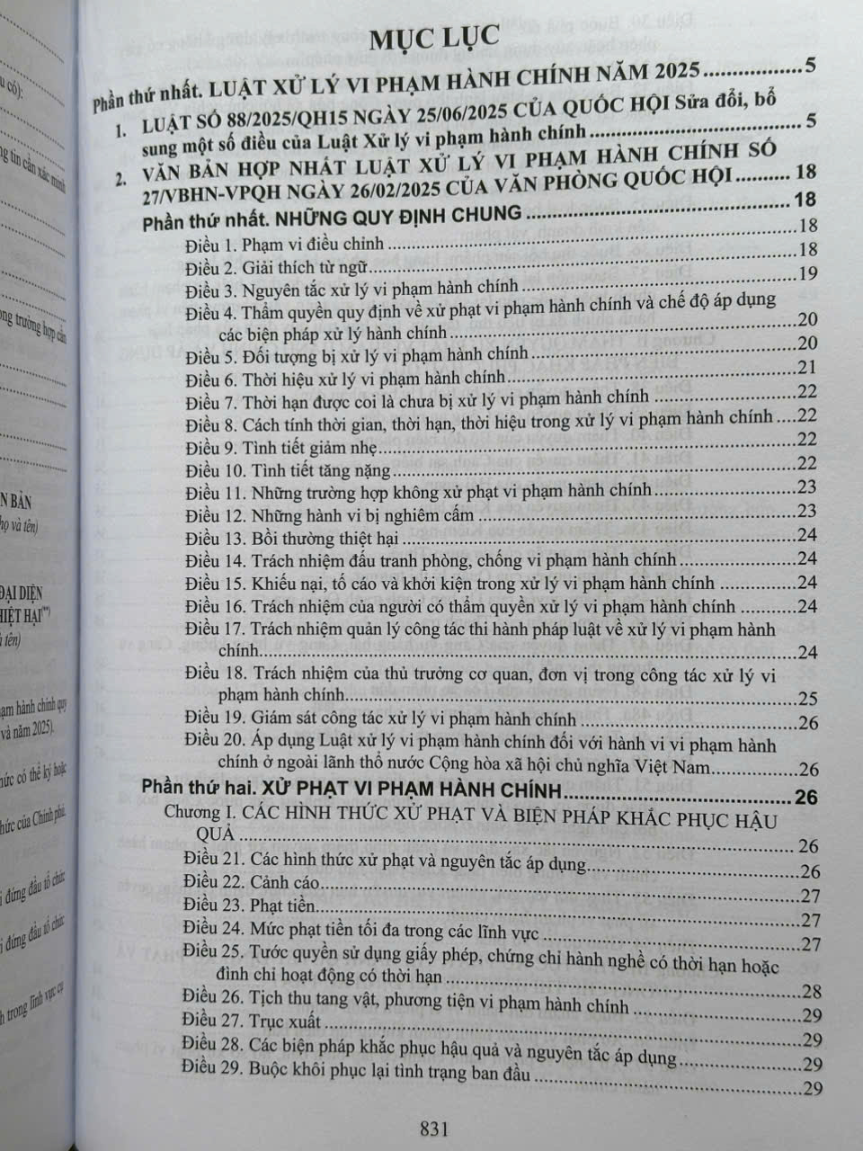 Sách Luật Xử Lý Vi Phạm Hành Chính Và Các Văn Bản Hướng Dẫn Thi Hành (V2601D)