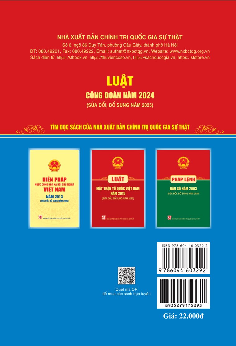 Luật công đoàn năm 2024 (sửa đổi, bổ sung năm 2025)