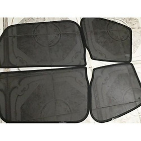 Bộ rèm che nắng theo dành cho xe Mazda CX5 2014-2017, bộ 4 chắn nắng vải lưới gắn nam châm hút