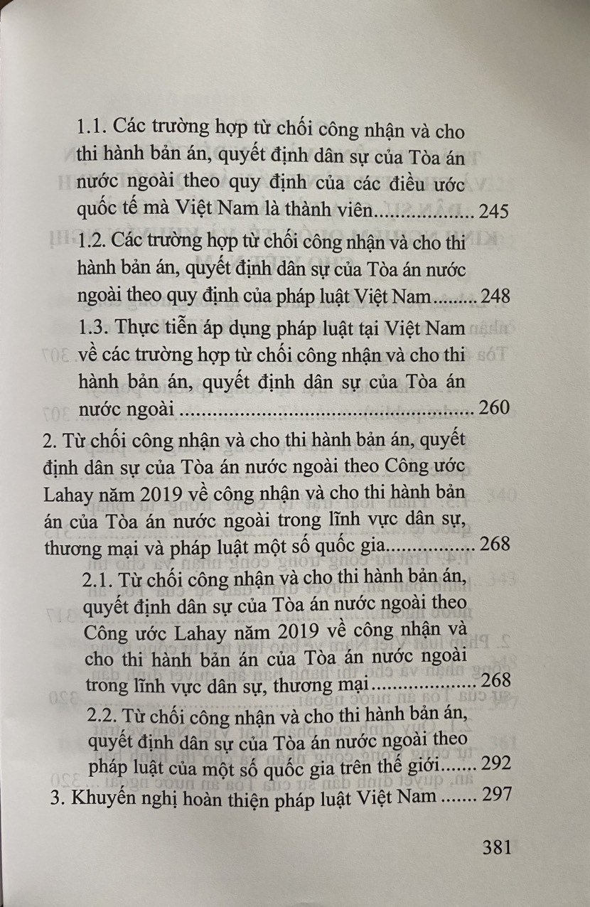 Công nhận và cho thi hành bản án, quyết định dân sự của Tòa án nước ngoài trong bối cảnh toàn cầu hóa và khuyến nghị cho Việt Nam