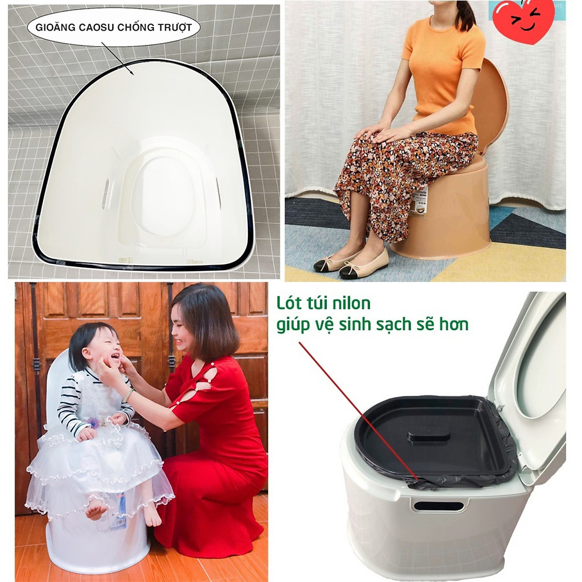 Bồn cầu di động cho người già,trẻ nhỏ,người ốm
