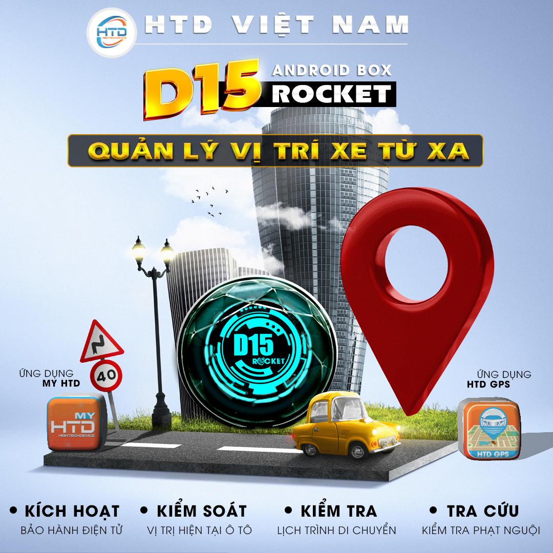 Siêu phẩm D15 Rocket chuyển đổi màn hình Android ô tô - Cấu hình khủng RAM 8GB/ RAM 265GB/ QCM-6125