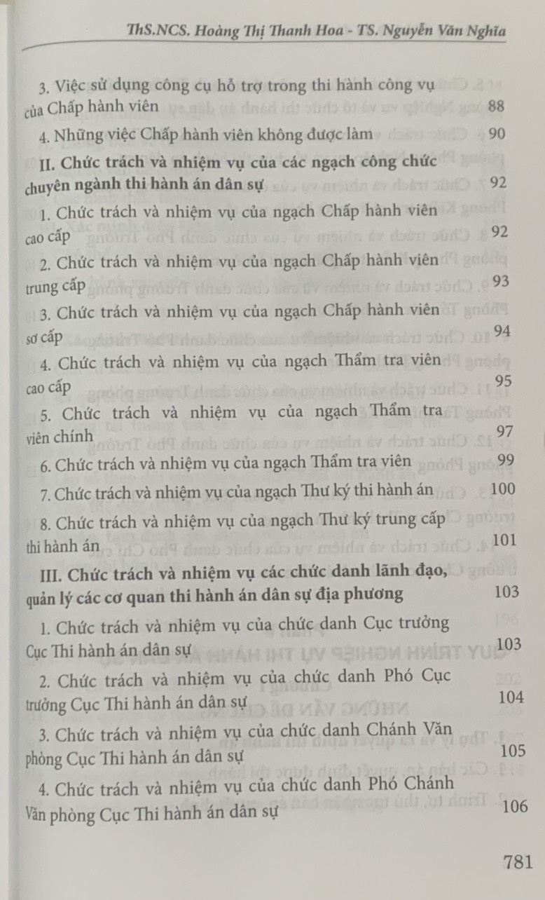 Cẩm nang thi hành án dân sự (Tái bản lần thứ hai, có sửa đổi, bổ sung)