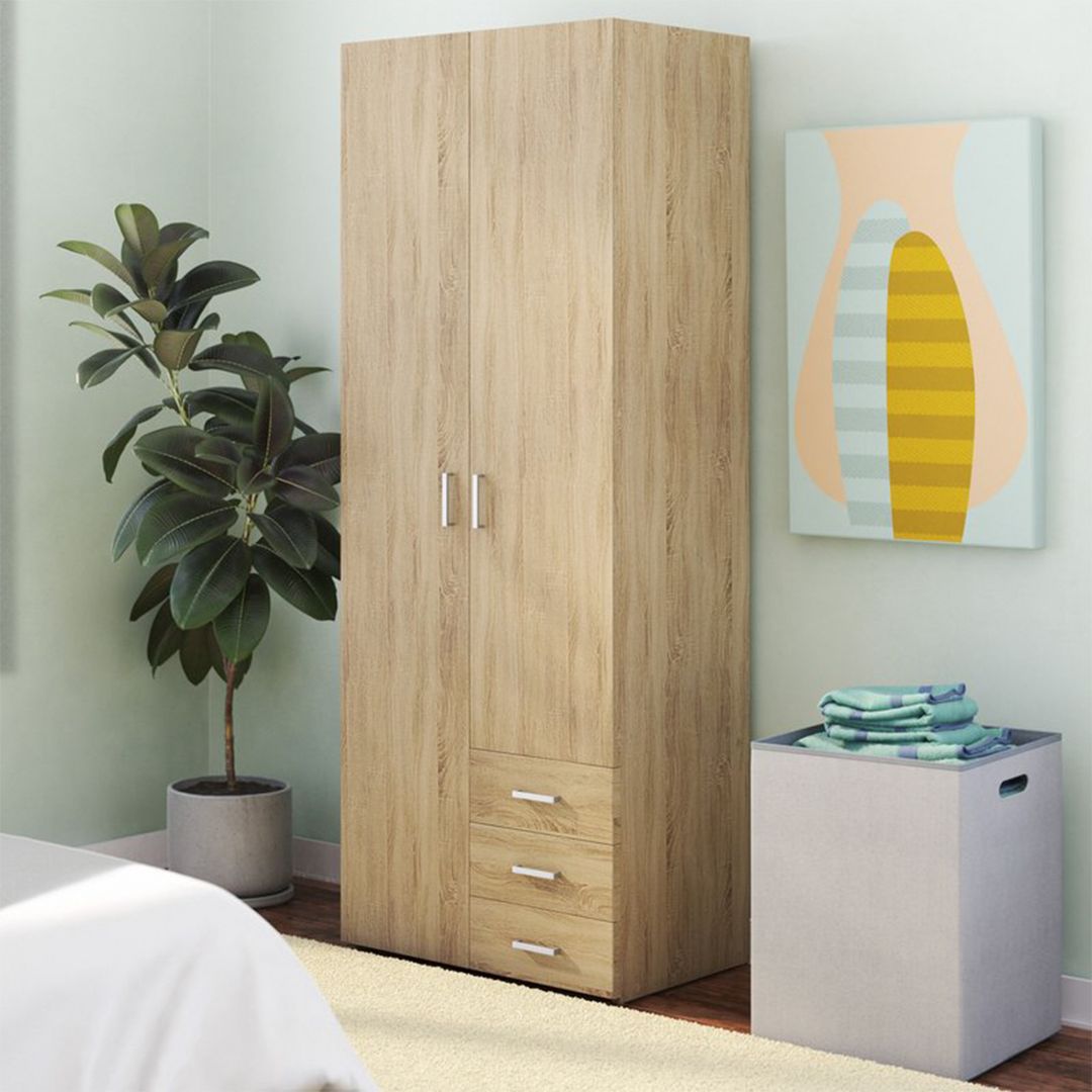 Tủ quần áo mini bằng gỗ công nghiệp cho bé SMLIFE Chaman