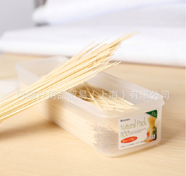 Combo 02 Hộp đựng thực phẩm đa năng Inomata 1100ml, có nắp mềm - Nội địa Nhật Bản