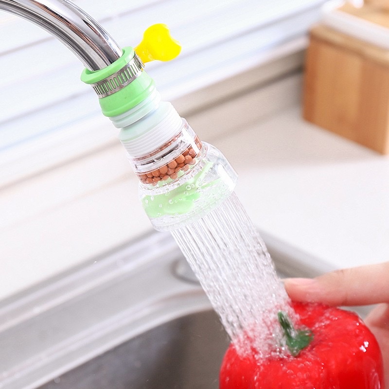 Vòi tăng áp suất xoay 360 độ cho bồn rửa chén có than hoạt tính , đầu vòi nối rửa bát , giúp rửa thực phẩm ,tiện lợi dễ dàng hơn