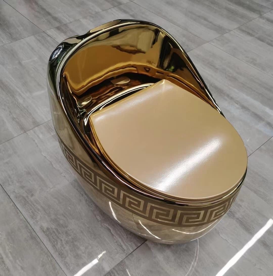 Bồn cầu mạ vàng, Bệt mạ vàng quả trứng nhập khẩu GROVES R22 Gold