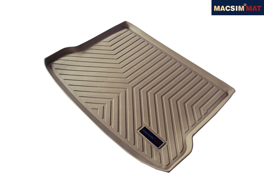 Thảm lót cốp xe ô tô Mercedes GLA 2015 - 2019 nhãn hiệu Macsim chất liệu TPV cao cấp màu be