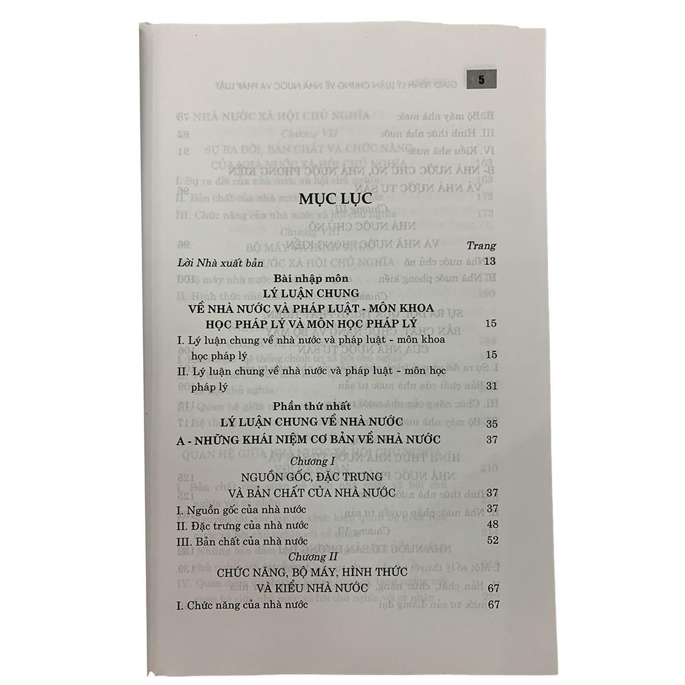 Sách - Giáo Trình Lý Luận Chung Về Nhà Nước Và Pháp Luật - NXB Chính Trị Quốc Gia