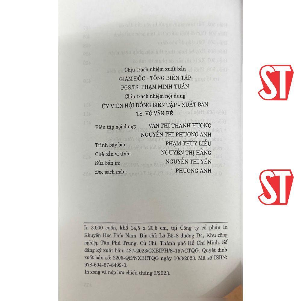 Sách - Bộ Luật Tố Tụng Hình Sự (Hiện Hành) (Sửa Đổi, Bổ Sung Năm 2021) - NXB Chính Trị Quốc Gia